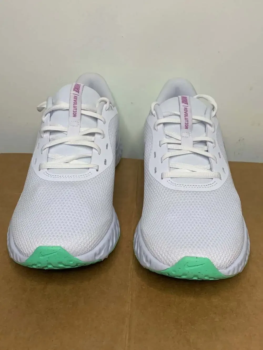 Women's Nike Revolution 5 White/Grey-Purple BQ3207-111, Size 10.5